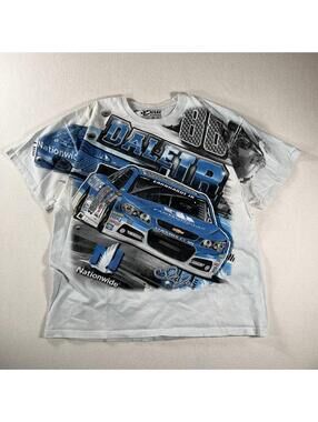 Y2K Dale Earnhardt Jr NASCAR All Over Print Racing Tee